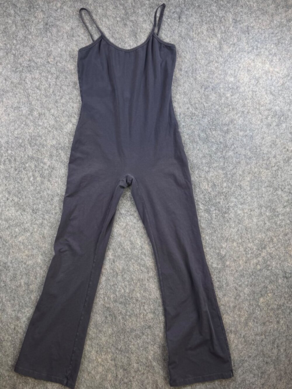 LACAUSA Flow Jumpsuit Gray Organic Cotton Sz M